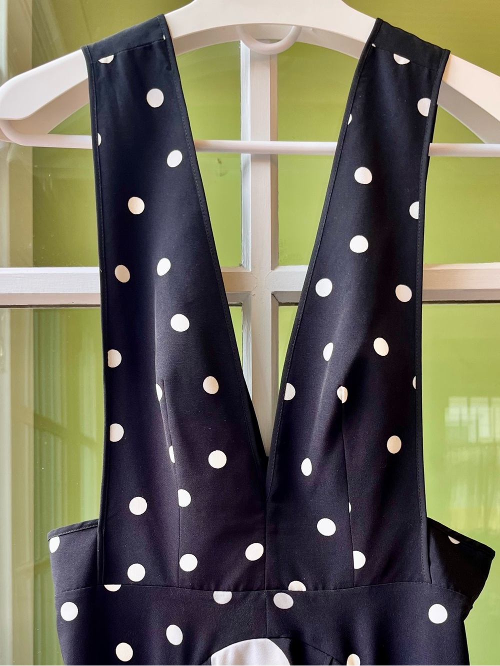 Topshop UK Black & White Polka Dot High-Low Dress, Backless Strappy top,  Ruffle - Picture 2 of 13